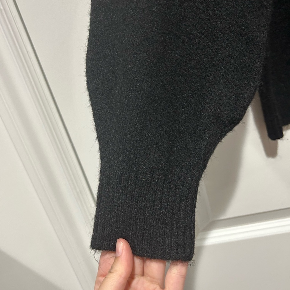 NWT Black Sweater with pearls - Picture 3 of 4